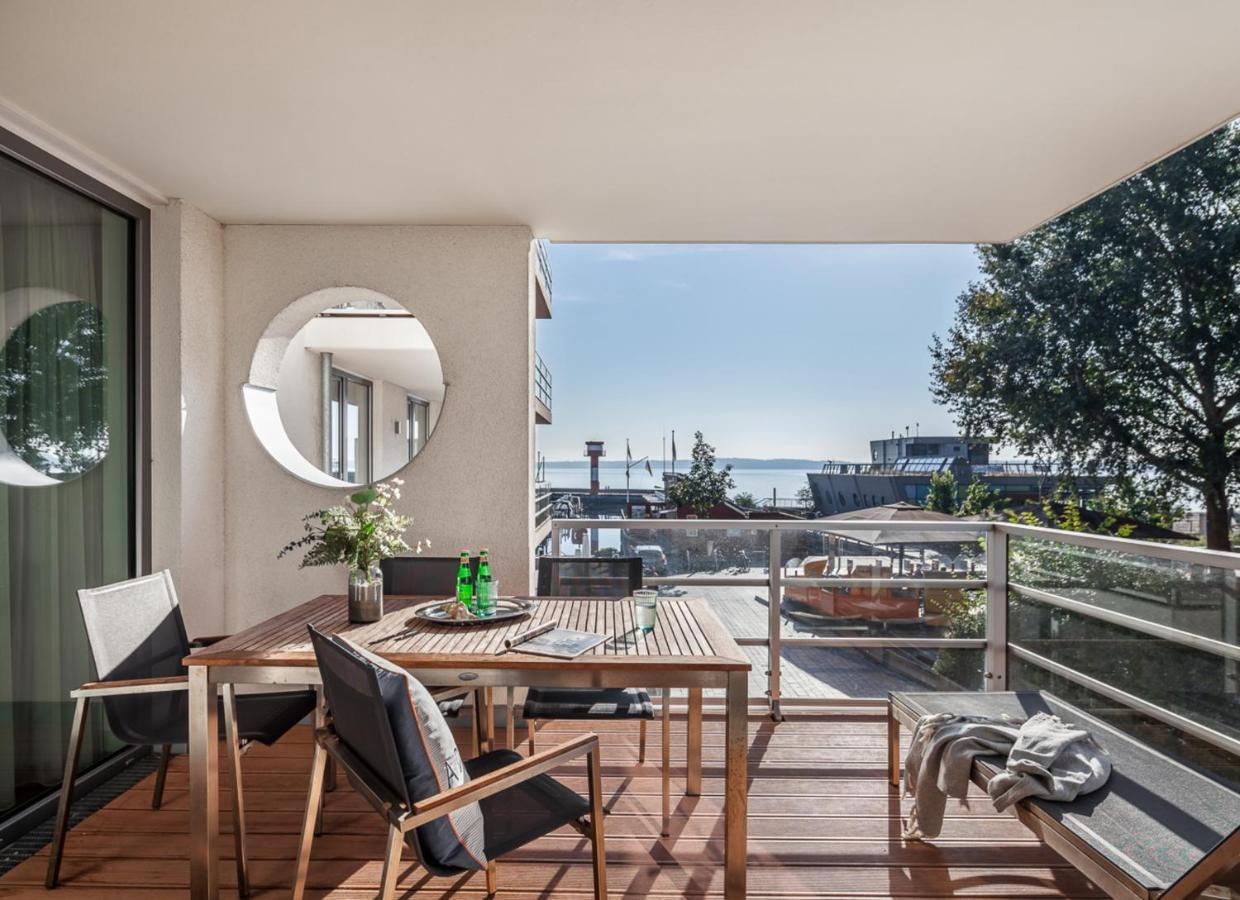 Apartmenthaus Hafenspitze Ap 5 - "Am Yachthafen 5" - Blickrichtung Offenes Meerstrandpromenade Eckernförde Kültér fotó