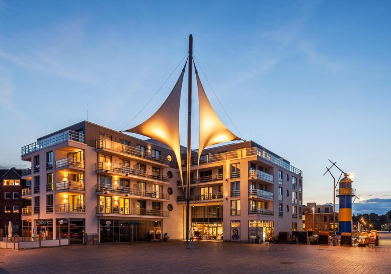 Apartmenthaus Hafenspitze Ap 5 - "Am Yachthafen 5" - Blickrichtung Offenes Meerstrandpromenade Eckernförde Kültér fotó