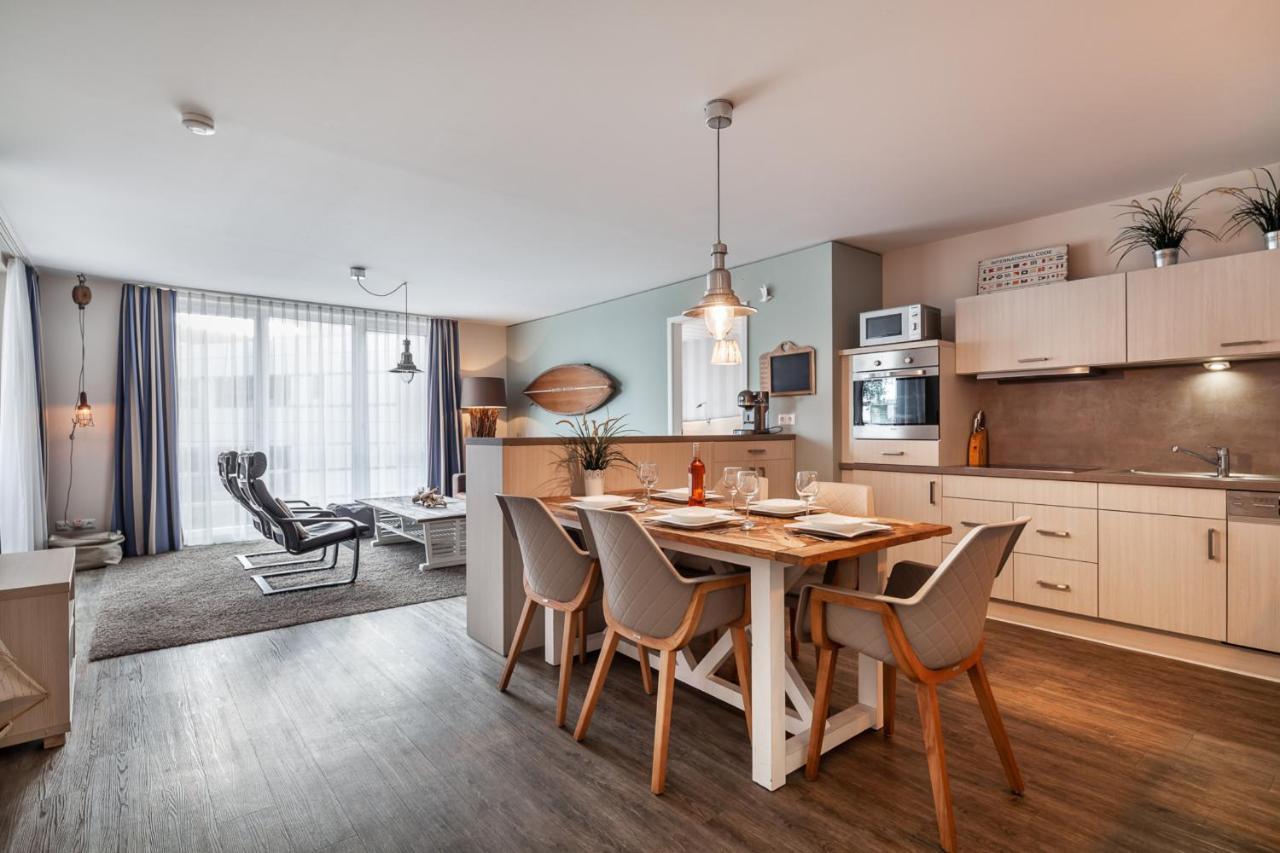 Apartmenthaus Hafenspitze Ap 5 - "Am Yachthafen 5" - Blickrichtung Offenes Meerstrandpromenade Eckernförde Kültér fotó